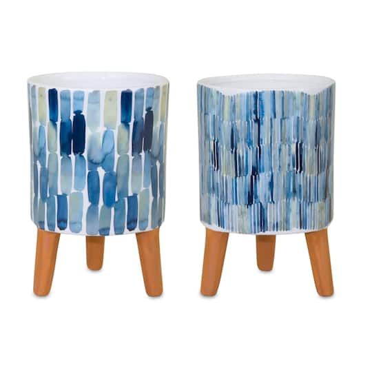 Decorative Pot Set with Terra Cotta Legs